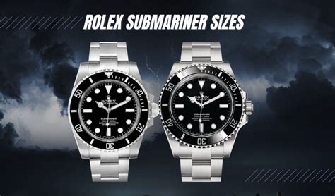 misura rolex submariner|rolex case size chart.